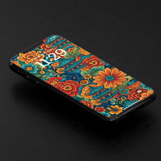 Floral Chinese Illustration | HD Digital Wallpaper