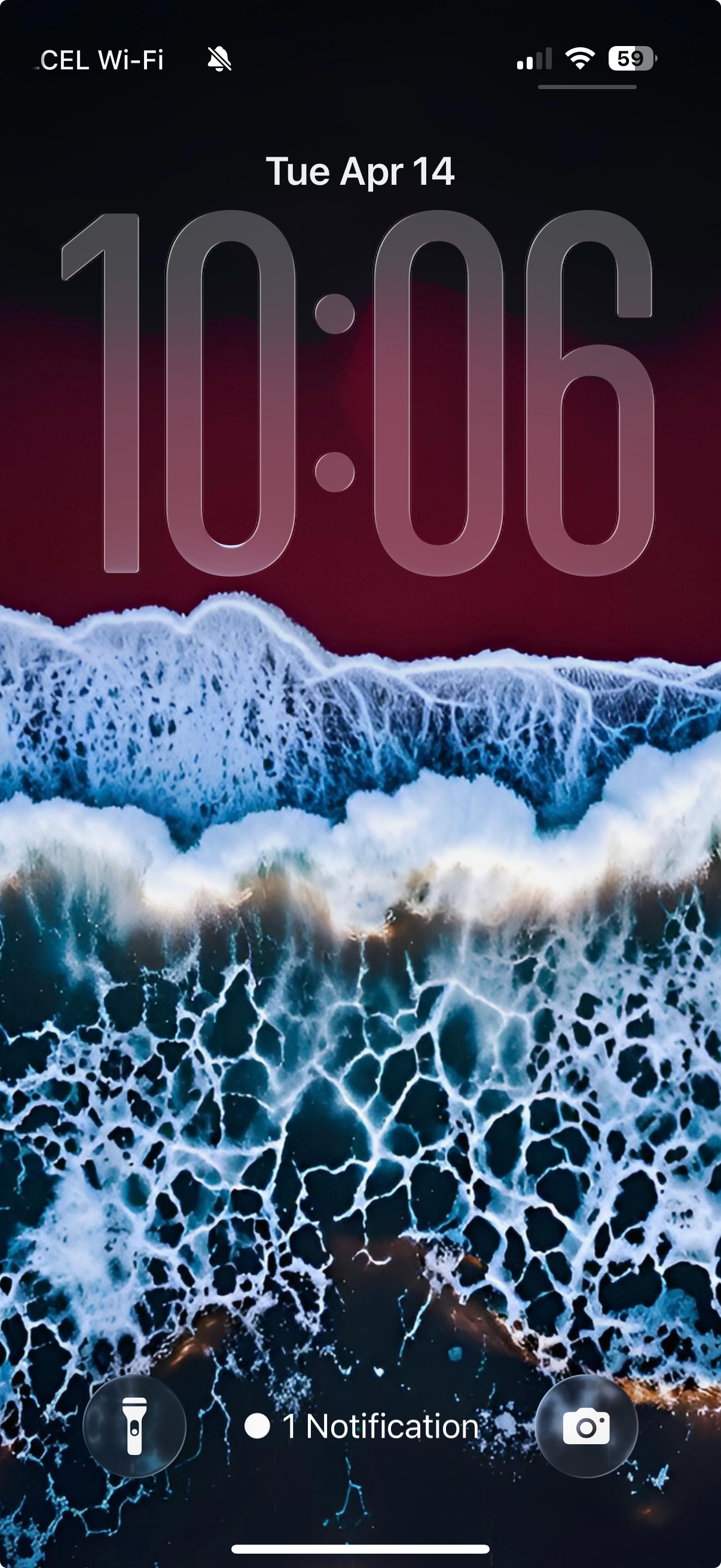 Crimson Shore | HD Digital Wallpaper