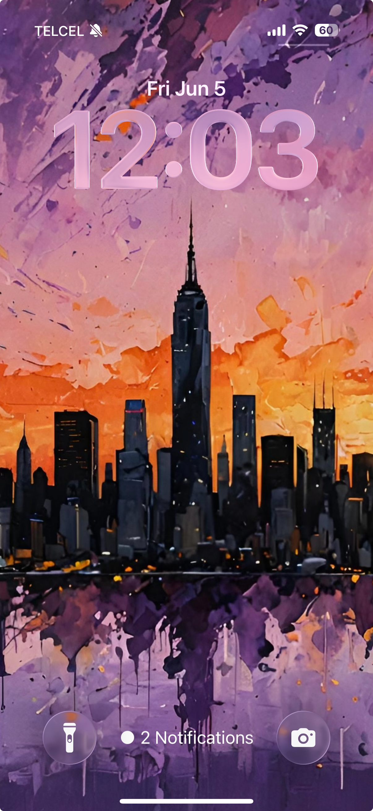 Purple Storm NYC | HD Digital Wallpaper