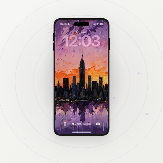Purple Storm NYC | HD Digital Wallpaper