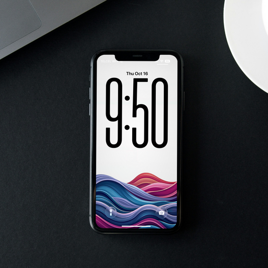 Wave Patterns White| HD Digital Wallpaper