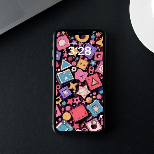 3D Shapes Anime Style | HD Digital Wallpaper