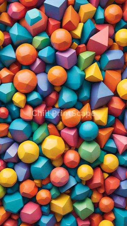 3D Shapes | Free HD Digital Wallpaper