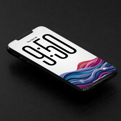 Wave Patterns White| HD Digital Wallpaper