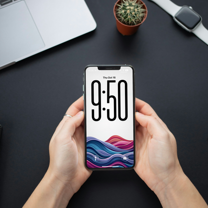 Wave Patterns White| HD Digital Wallpaper