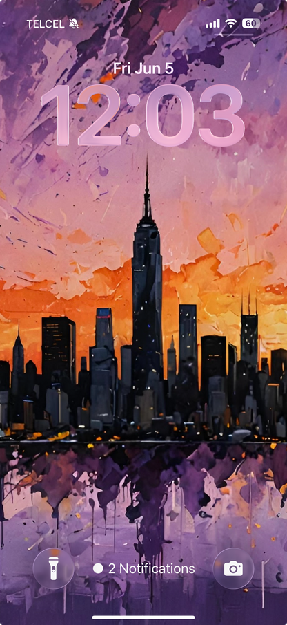 Purple Storm NYC | HD Digital Wallpaper
