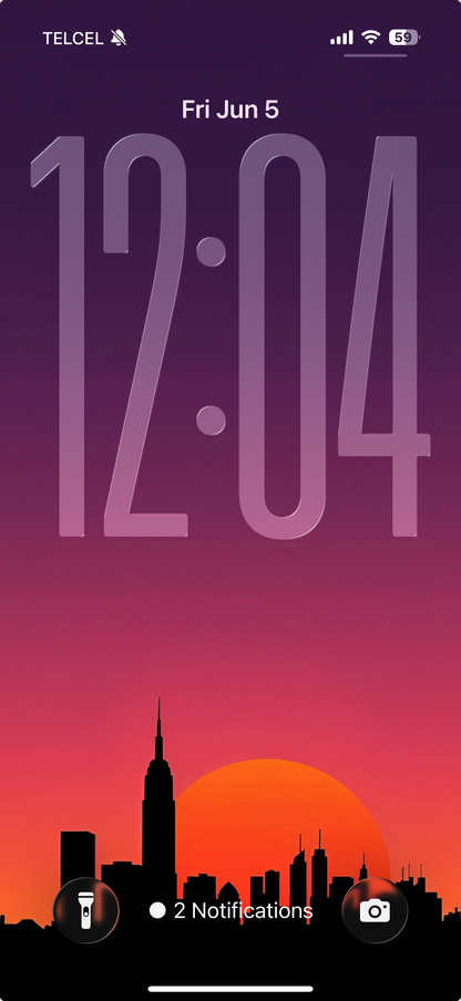 Neon Sunset NYC | HD Digital Wallpaper