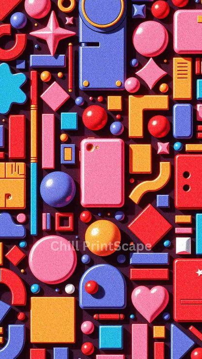 Fantasy 3D Shapes | HD Digital Wallpaper