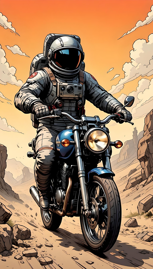 Retro Space Explorer | Free HD Digital Wallpaper