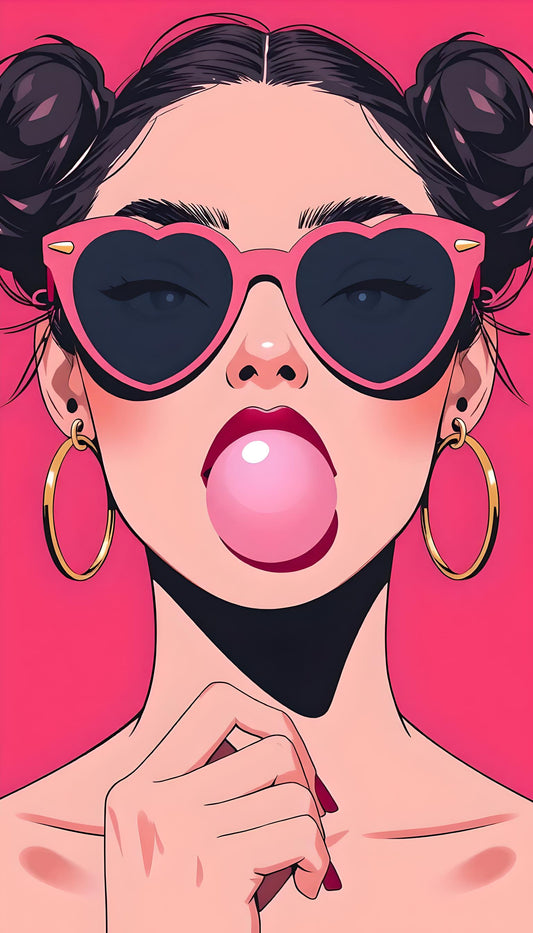 Retro Girl Energy - Free HD Digital Wallpaper