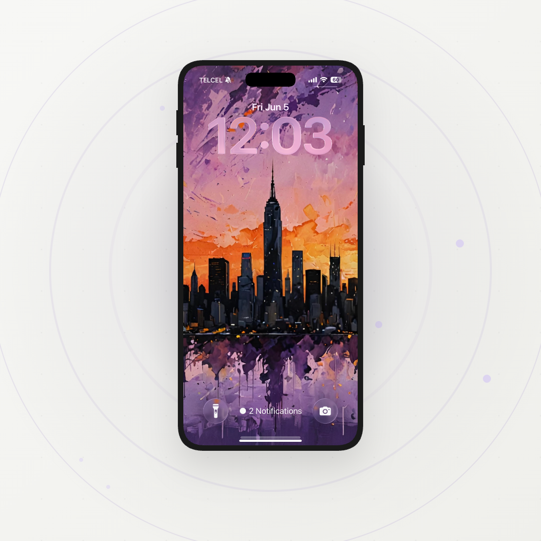 Purple Storm NYC | HD Digital Wallpaper