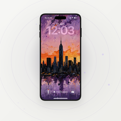 Purple Storm NYC | HD Digital Wallpaper