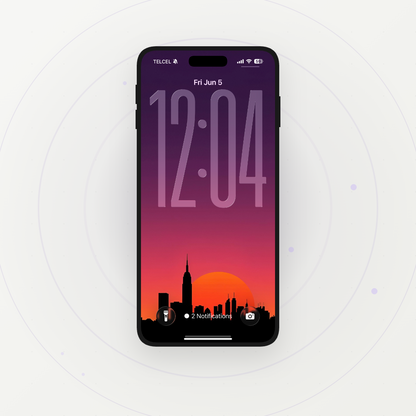 Neon Sunset NYC | HD Digital Wallpaper