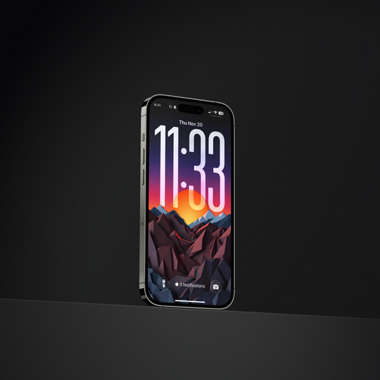 Origami Style Sunset | HD Digital Wallpaper